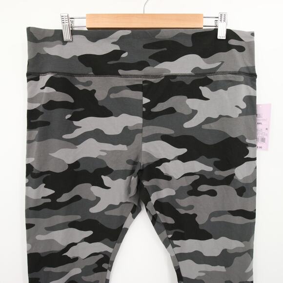 Wild Fable Leggings Gray Black Camouflage Camo Print High Rise Stretch Pants XXL - Picture 2 of 11